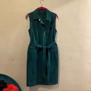 Lafayette 148 New York Teal Midi Dress